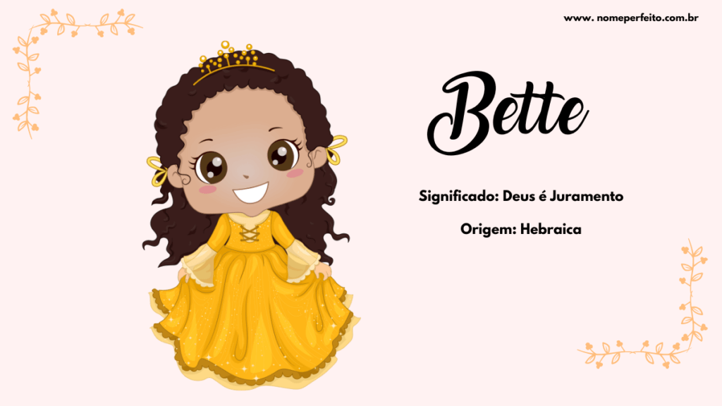 Significado do nome Bette