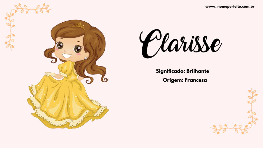 Significado do nome Clarisse