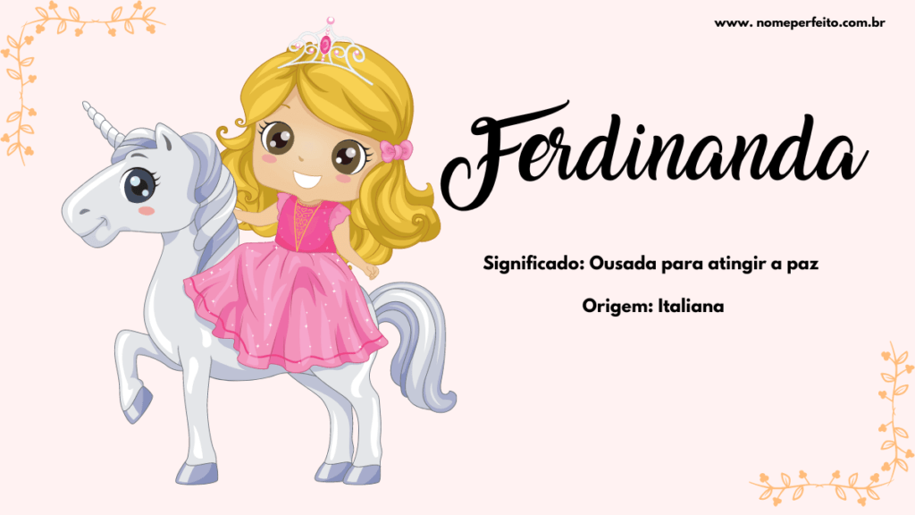 Significado do nome Ferdinanda