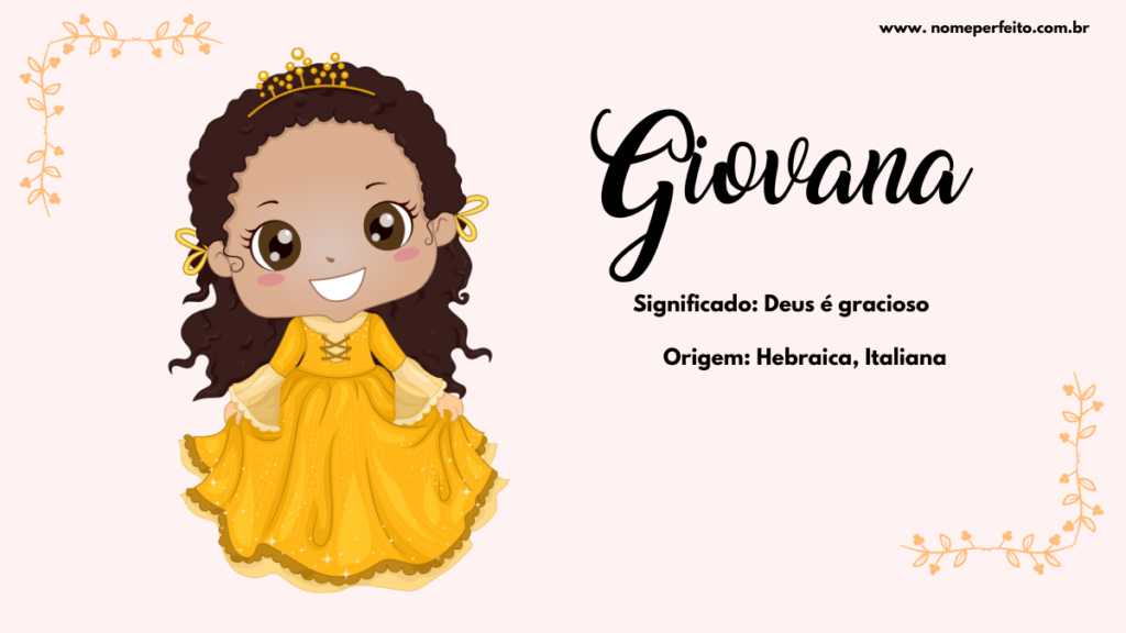 Significado do nome Giovana