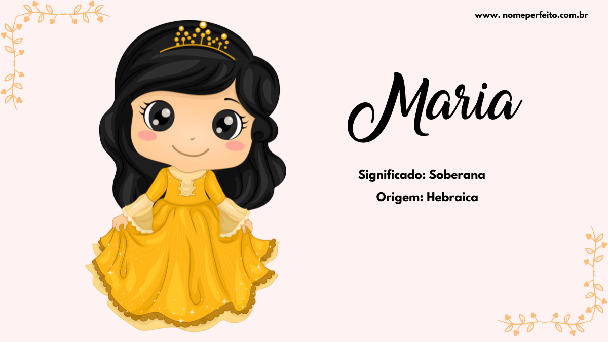 Significado do nome Maria - Dicionário de Nomes Próprios