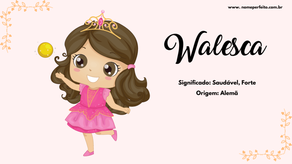 Significado dos nomes Walesca