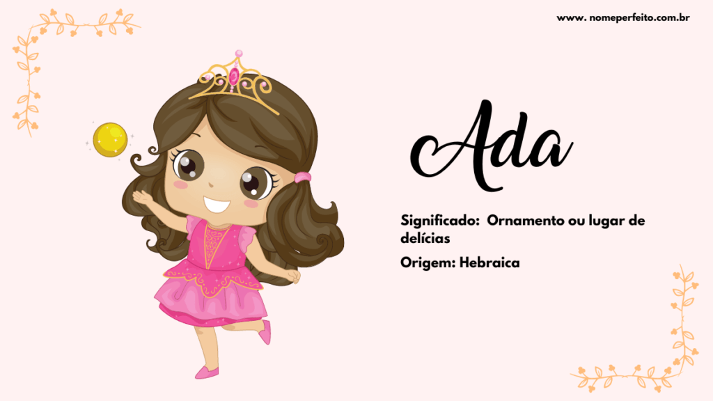 Significado do nome Ada