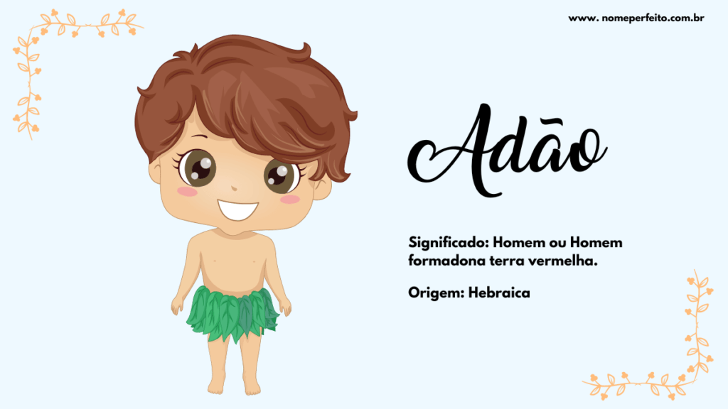 Significado do nome Adão