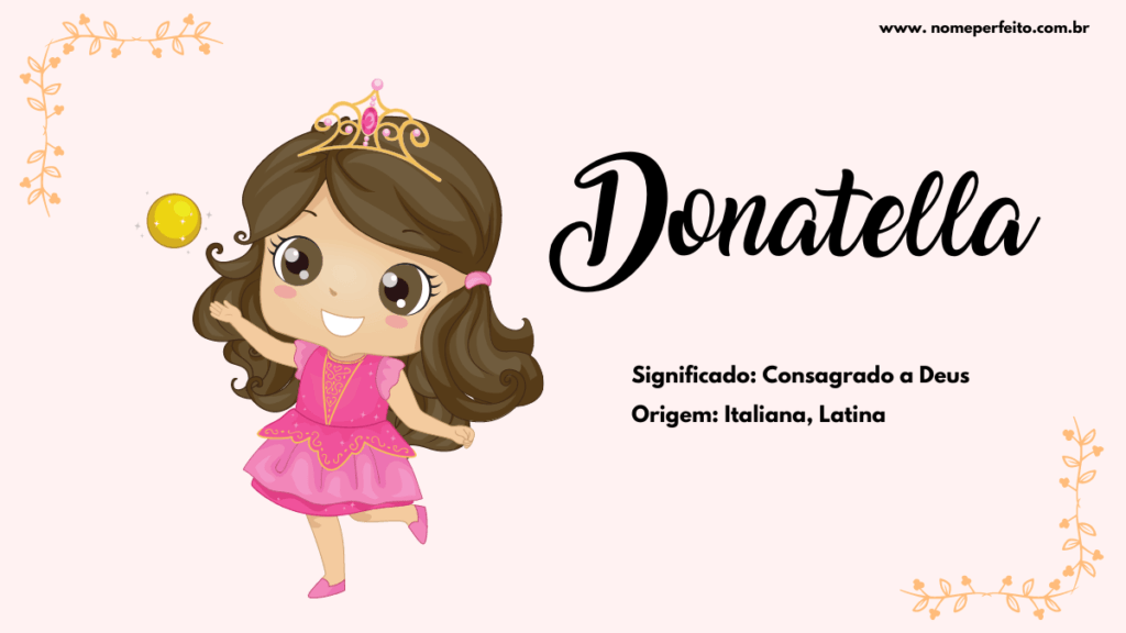 Significado do nome Donatella