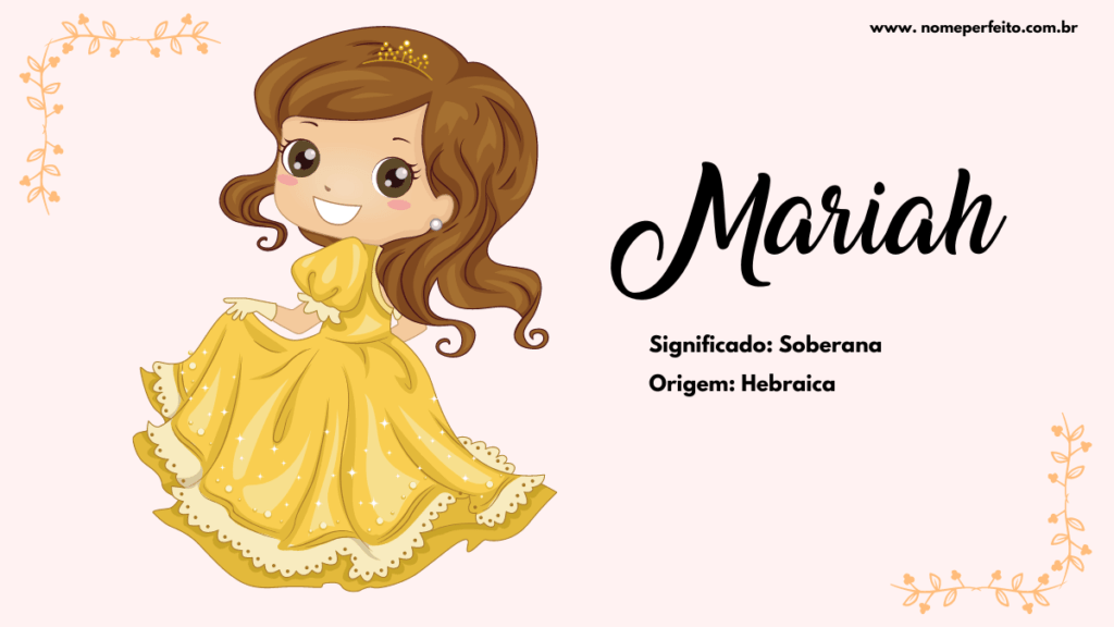 Significado do nome Mariah