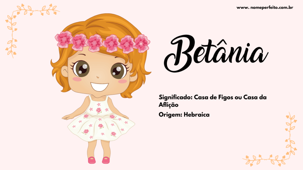 Significado do nome Betânia